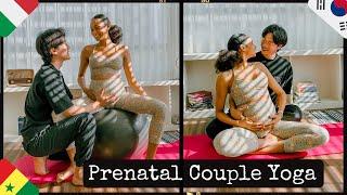 We tried PRENATAL Couple Yoga  Stretching Bonding and Pelvic Floor Exercises ambw 국제커플