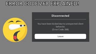 Roblox Error code 268 explained  Roblox Explaining Error Codes.