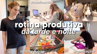 ROTINA PRODUTIVA DA TARDE E NOITE  hábitos novos projetos trabalhando…