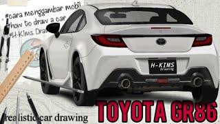 Menggambar Mobil Toyota GR86  Subaru BRZ