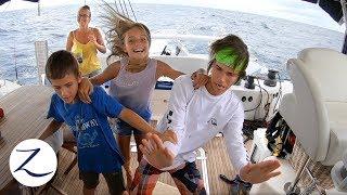 A DAY IN THE LIFE of a Sailing Family At Sea Homeschool Night Watch Evading Pirates Ep 81