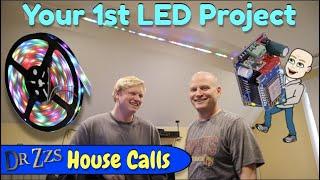 Doing your 1st LED Project Step by Step Start to Finish w DrZzs & Zzachy ws2812 + DigUno + WLED