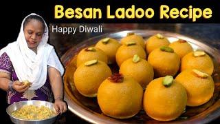 Besan Ke Laddu  Diwali Special  Besan Ladoo Recipe  How To Make Besan Ladoo At Home