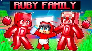 Adopted by a RUBY FAMILY in Minecraft