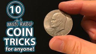 TOP 10 Coin Tricks ANYONE Can DO Revealed