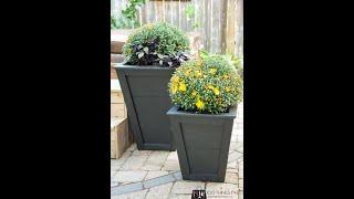 Tapered planters - body assembly