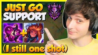 I got SICK of mid so I started carrying on support Zoe... in high elo  Erick Dota