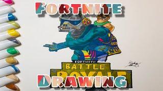 AMAZING FORNITE DRAWING OF DJ YONDER Fortnite Battle Royal ohuhu markers.