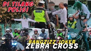 JOKER BANGZIZZ DI TILANG POLISI LALU LINTAS ZEBRA CROSS SOCIAL EKSPERIMEN MALANG INDONESIA