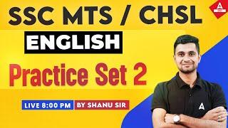 SSC MTS SSC CHSL 2024  SSC English Classes by Shanu Rawat  SSC English Practice Set 2