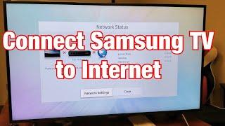Samsung Smart TV How to Connect to Internet WiFi Wireless or Wired