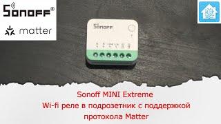 Sonoff MINI Extreme Wi-fi реле в подрозетник с поддержкой протокола Matter