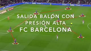 SALIDA de BALÓN con PRESIÓN ALTA  FC BARCELONA