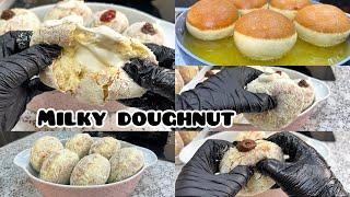 HOW TO MAKE THE VIRAL MILKY DOUGHNUT AT HOME  STEP BY STEP  SUPER SOFT & AIRY DONUT  CHEF MAAH