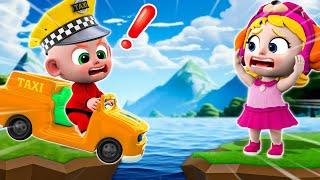 Wheel On The Taxi Song   Clumsy TAXI Driver  NEW Funny Nursery Rhymes For Kids