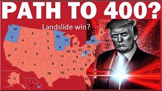 PATH TO 400  Analyzing Trumps LONG JOURNEY to 400 electoral votes Is this a possible scenario?