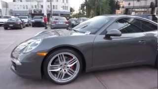 2012 Porsche 991 Carrera S Coupe 911 Agate Grey Black PDK in Beverly Hills @porscheconnection