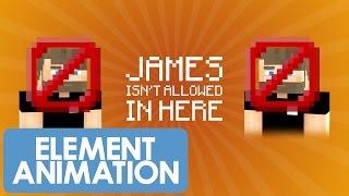 Shorts in Minecraft - James Isnt Allowed In Here #shorts