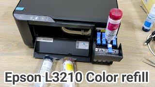 How to refill ink in Epson EcoTank L3210 Printer