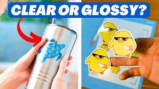 Clear Vs Glossy Printable Vinyl Sticker Paper Explained For Beginners