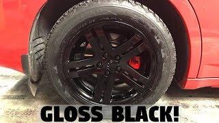 Dodge Charger Stock Rims Plasti Dipped – AMAZING RESULTS