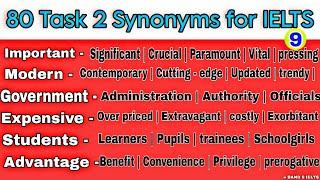 80+ Synonyms for task 2 in Ielts Writing Most Commonly Used synonyms in IELTS TOEFLPTE& DUOLINGO