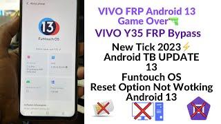 VIVO Y35 Frp Bypass New Trick Android 13 Update  All Vivo Frp Bypass Android 13 Update no pc