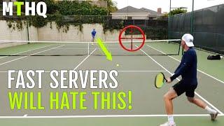 How to return 100+ MPH serves footwork grip tips…  Tennis Return Of Serve - Part 2