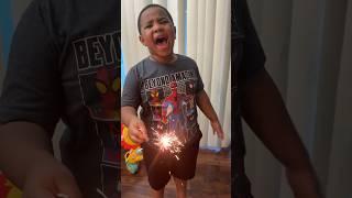 Senai gets caught playing with fireworks #shorts