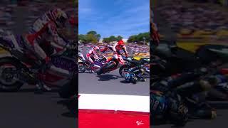 Marquez wipes out Oliveira in a massive crash   2023 #PortugueseGP 