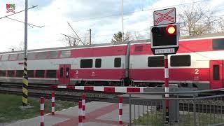 Železničné priecestie Nová Vieska SP2544 - 17.4.2022  Žel. přejezd  Slovak railroad crossing