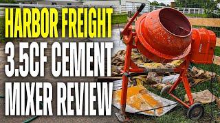 Harbor Freight 3.5CF Concrete Cement Mixer - Building & Testing