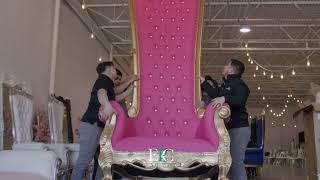 How to move the worlds largest throne chair #Throne #chair #wedding #quinceañera #event #party