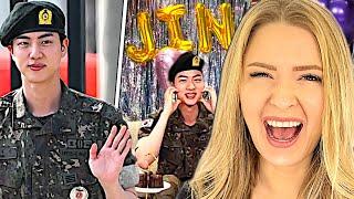 Americans React To *JINS RETURN* Military Discharge