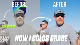 HOW I COLOR GRADE in LUMAFUSION  IPad M2 Pro