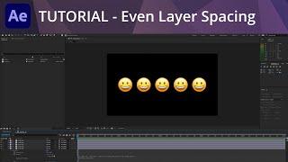 After Effects Tutorial - Even Layer Spacing