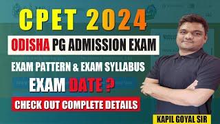 Odisha CPET 2024  Exam pattern syllabus Application fee  Complete details  Msc entrance 2024