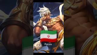 Mlbb Heroes and their Nationality part 1 #mobilelegends #mlbb #shorts