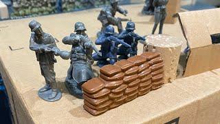 Germans picking where to fire from on Omaha Beach 