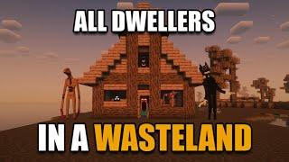 I added EVERY Dweller to a Wasteland in Minecraft Surviving ALL of Minecrafts DWELLERS