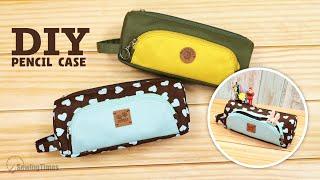 Make Your Own Stylish Pencil Case DIY  Round zipper pocket sewing tutorial