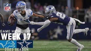 Detroit Lions vs. Dallas Cowboys  2023 Week 17 Game Highlights