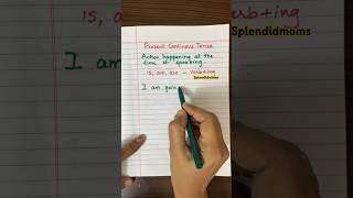 Present continuous tense #englishgrammar #tenses #presentcontinuoustense