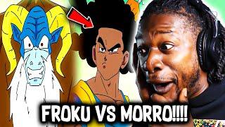 If Goku and Vegeta were BLACK against MORO Part 8 REACTION