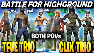 Clix Trio vs Tfue Trio to Win  BOTH POV    Tfue Trio vs Zayt Trio Twice in A Row Pro Scrims