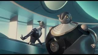 Bigweld Confronts Ratchet - Robots 2005