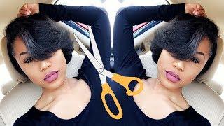 Styling My Super Short Relaxed Hair  Hair Update