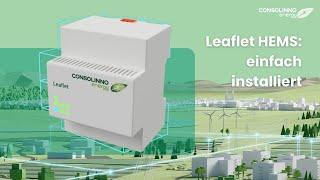 Leaflet HEMS installieren Energiemanagement im Einfamilienhaus  Consolinno Energy