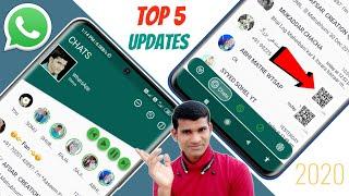 WhatsApp New Update 2020  WhatsApp Top 5 Update 2020  WhatsApp 5 New Features  By Technical Afsar