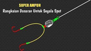 SUPER AMPUH Rangkaian Pancing Dasaran 2 Kail - Bottom fishing